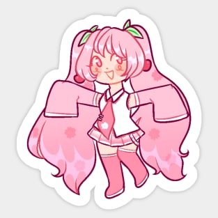 Sakura Miku Chib Sticker